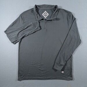 Burlebo Quarter Zip Pullover Mens Large Performance Long Sleeve Shirt Athleisure